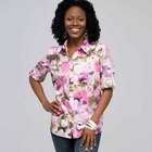 Roll Sleeve Floral Shirt, , small