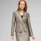 V-Neck Shimmer Jacket, , small