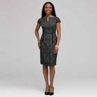 Dart Dress With Velvet Trim, , small