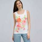 Floral Scoop Neck Tank., , small