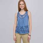 Tank With Applique and Sequins, , small