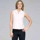No-Iron Platinum Easy Care Sleeveless Fitted Shirt, , small