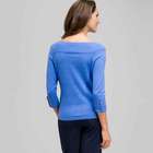 3/4 Sleeve Boat Neck Knit, , small