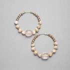 Pink and Gold Hoop Earring, , small
